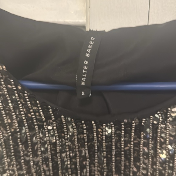Stunning Walter Baker size small sequin and beaded tank with sheer sides - Picture 2 of 4